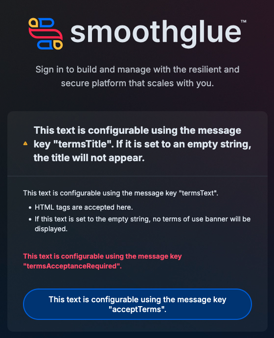 Example Terms of Use
Banner